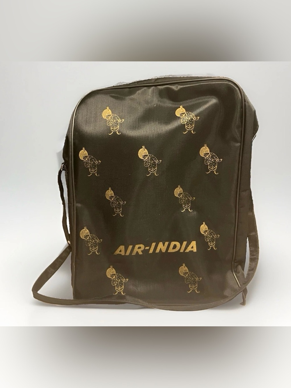 Vintage 1960s or 1970s Air India promotional cabin bag